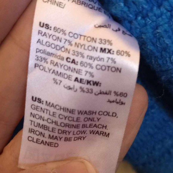 Chico's Structured Tweed Knit Cardigan Blazer Size 1 Fringe Blue - Picture 4 of 6